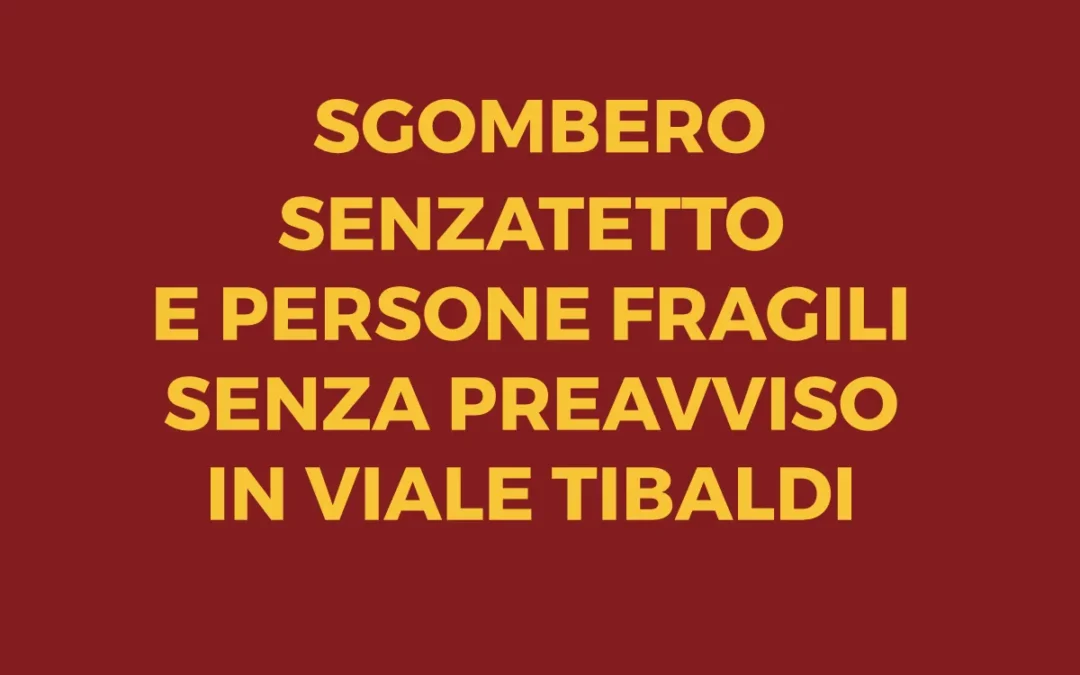 Sgombero senza dimora alla stazione milanese di viale Tibaldi: